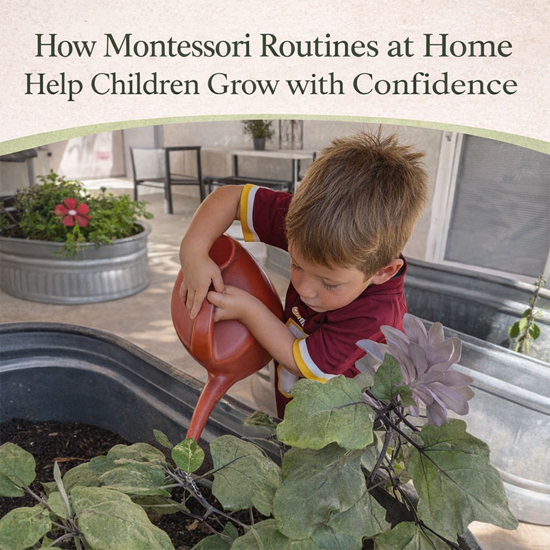 How Montessori Routines at Home Help Children Grow with Confidence
